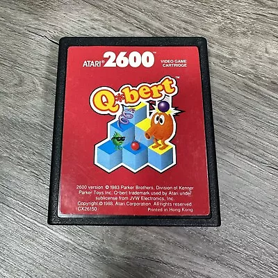 Qbert Q*bert Atari 2600 Rare Red Label - Game Cartridge Only Tested Works Clean  • $14.99