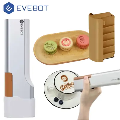 EveBot Edible Food Printer Pen Handheld Inkjet Device + Cartridge Colour Bundle • £90