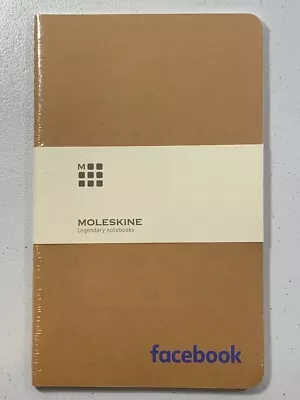 Moleskine Legendary Notebooks Softcover Brown 8x5 FACEBOOK Logo • $12.99