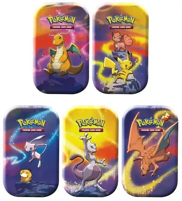 $100 • Buy Pokemon Kanto Power Mini Tin 5 Pack Bundle- All 5 Characters Included