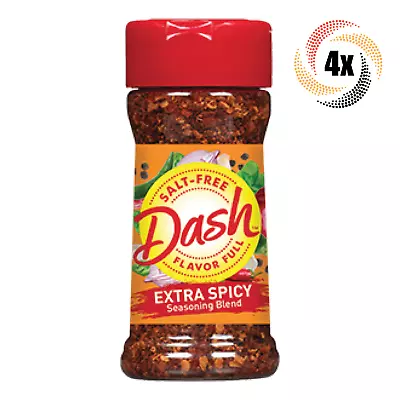 4x Shakers Mrs Dash Flavor Full Salt Free Extra Spicy Seasoning Blend 2.5oz • £19.80