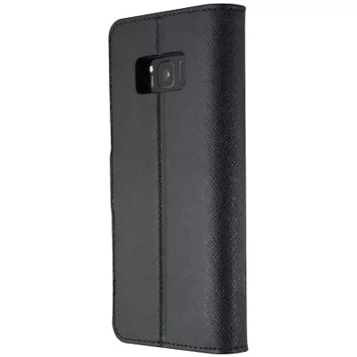 Michael Kors Saffiano Leather Folio Wallet Case For Samsung Galaxy S8 - Black • $12.02