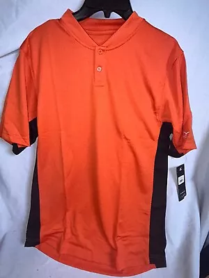 MIZUNO DryLite Men's Orange Baseball Shirt Lightweight Performance Size XL • $19.99
