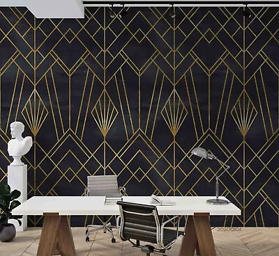 3D Geometric Art Decoration Self-adhesive Removable Wallpaper Murals Wall 294 • $163.09