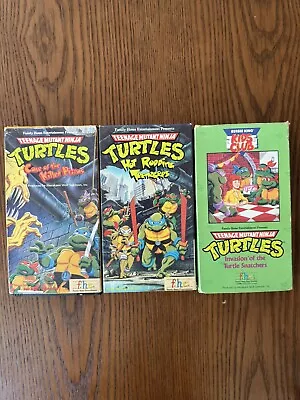 Vintage Teenage Mutant Ninja Turtles - VHS  ( 1980s - 1990s) Lot Of 5 • $15