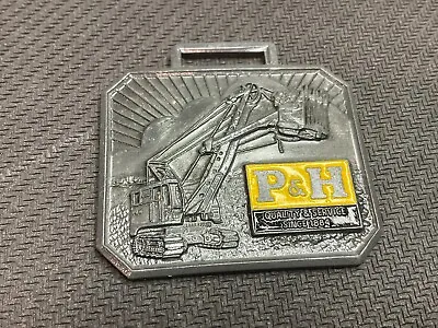 Harnischfeger Corporation P&H Dragline Power Shovel Crane Pocket Watch Fob Promo • $14.99