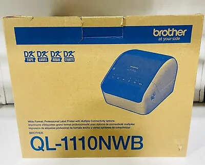 Brother QL-1110NWB Professional Thermal Desktop Label Printer - White/Black • $139.99