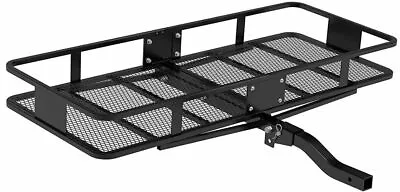 $113.27 • Buy 500 Lbs Hitch Cargo Carrier Mounted Basket Foldable Luggage Rack W/ 2  Receiver