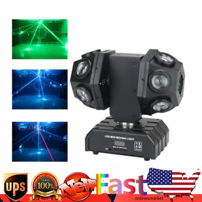 12Heads RGB LED Moving Head Light Beam Double Arms DMX Stage Light Party DJ Lamp • $123.30