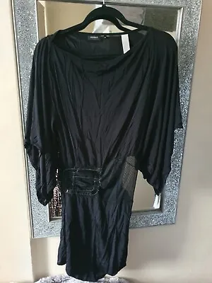 Miss Sixty Black  Microfiber Dress Size S  • £10