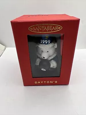 Dayton Hudson 1999 “SANTA BEAR  Ornament Wizard 8 Ball Marshall Fields • $15