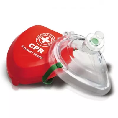 2 X Cpr Pocket Resuscitation Masks Resus With Oxygen Port One Way Valve • $33.95