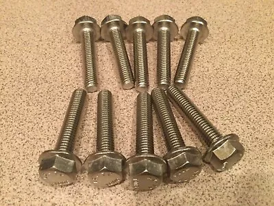 (10) M8 X 1.25 X 40 Stainless Steel DIN 6921 A2 Hex Flange Bolts M8x40mm Flange • $18.99