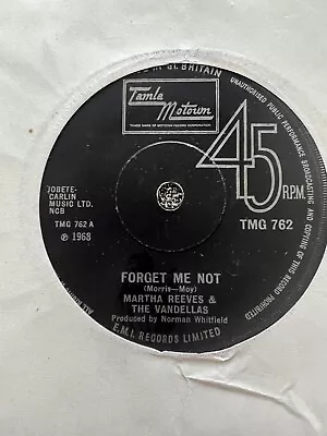 Martha Reeves And The Vandellas Forget Me Not UK 45 7  Tamla Motown TMG 762 • £5