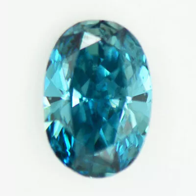 Oval Shape Diamond Fancy Blue Color Loose 1 Ct Polished VS2 Natural Enhanced • £1243.12