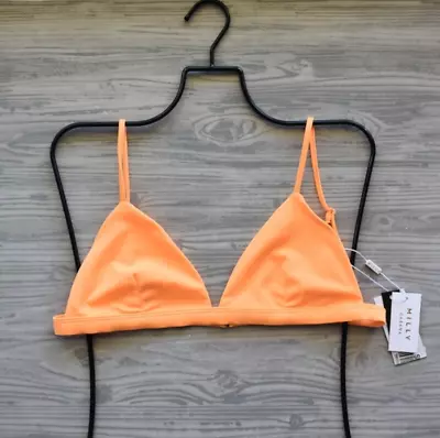 Milly Cabana Creamsicle Capri Adjustable Triangle Bikini Top (l) Nwt • $50