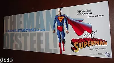 Superman Grounded Man Of Steel Comic Promo Poster Signed Barrows & Straczynski • $39.99