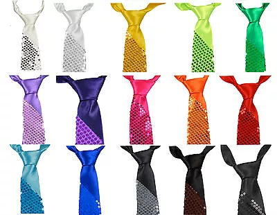 Fashion New Style Men's Unisex Sequin Necktie 14 Color • $9.99