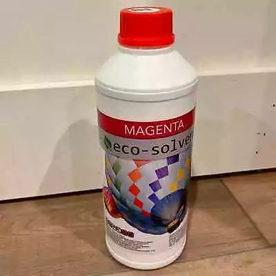 MAGENTA Eco-Solvent 1 L/1000ml Bulk Ink Refill Mutoh Falcon Mimaki Roland Versa • $20