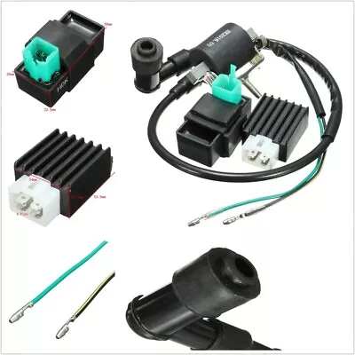 110cc 125cc 140cc Dirt Bike Ignition Coil CDI Unit Rectifier Regulator • $21.25