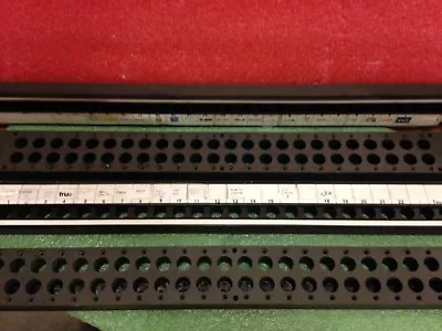 QTY~4 TEI Trompeter TEI14949  Jack Video Empty Patch Bay Panel 50 PORTS *Pt 45 • $25