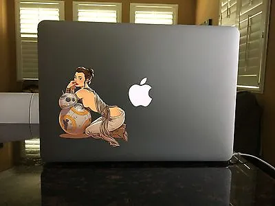 03-66 Sexy Rey And BB-8 Force Awakens Vinyl Decal Force Star Wars Sith Order • $6.50