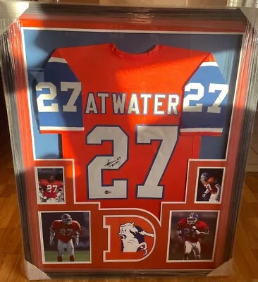 Steve Atwater Autographed Signed Custom Jersey Framed COA BAS Denver Broncos • $499.99