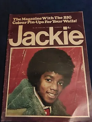 Vintage JACKIE Magazine 24 MARCH 1973 Michael Jackson Alice Cooper D Essex JK697 • £10