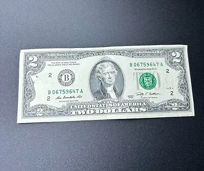 2 Dollar Bill 1776 Series 2009 Real Money • $2499.99