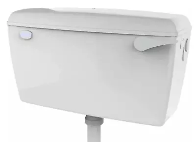 Low Level Side Entry Exposed Plastic Wc Toilet Wall Mounted Lever Cistern Set • £44.95