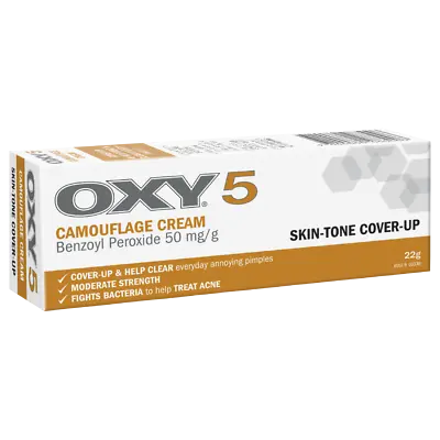 OXY 5 Camouflage Cream 22g Treats & Hides Everyday Acne Pimples Skin-Toned • $26.29