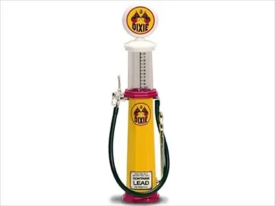 Dixie Gasoline Vintage Gas Pump Cylinder 1/18 Scale By Road Signature 98722 • $9.99