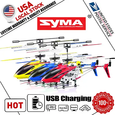 Syma S107G RC Helicopter With Gyro Remote Control Helicopter Drone For Kids Gift • $23.98