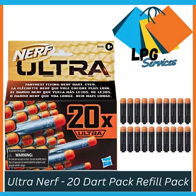 New Ultra Nerf 20 Dart Pack Refill The Farthest Flying Nerf Darts 9cm NEW AU • $17.35