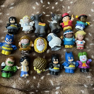 $15 • Buy Little People Fisher Price Large Lot Of 18 Nativity And DC Super Heroes Toys