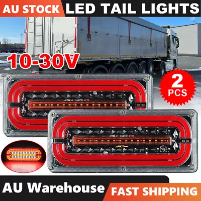 Trailer Lights LED Tail Lights Truck Ute Caravan Indicator 10V~30V Lamp Stop AU • $46.95
