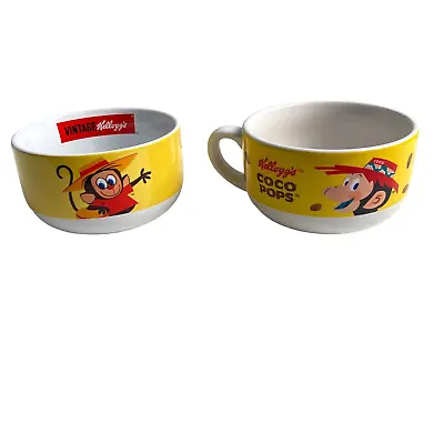 £9.99 • Buy Vintage Kellogg's Coco-Pops Bowls Set Of Two Different Designs