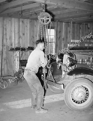 $12.73 • Buy 1940 Garage Owner Hoisting A Car, Pie Town, NM Old Photo 8.5  X 11  Reprint