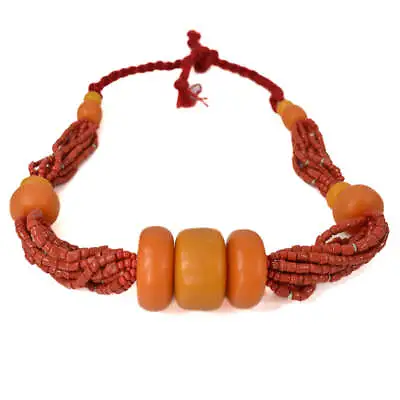 Berber Beaded Necklace Morocco • $160