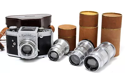 Exakta 66 Pre-War Set W. 4x Lenses Fully Working • $5378.67