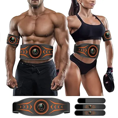 Electric Muscle Toner Machine ABS Toning Belt Simulation Fat Burner Belly Shaper • $27.99