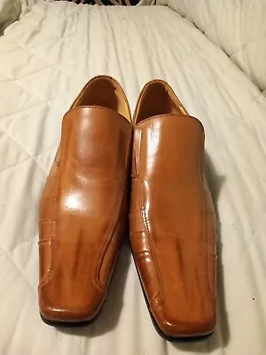 Men Stylish Dress Shoes Leather New UK8 EU42 By TODD BARNES • £40