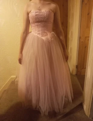 £100 • Buy Junior Prom Dress , Pink , 7 Layers , Corset Fastening Back