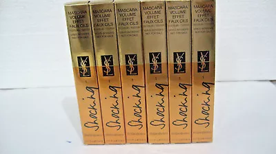  LOT 0F 6 Yves Saint Laurent Mascara Volume Effet Faux Cils SHOCKING #-1  6.4ML • $89.99