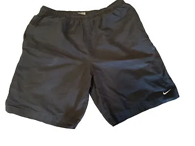 NIKE Shorts Mens Large L Black Gray Athletic • $10