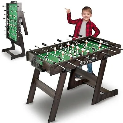SereneLife 48'' Competition Sized Foldable Foosball Table Home & Room (2 Balls) • $159.99