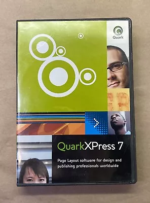 QuarkXPress 7 Windows & Mac Full Version 3 Discs With Serial# & Validation Code • $47.11