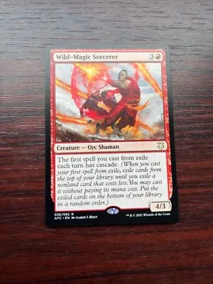 1x WILD-MAGIC SORCERER - Commander - MTG - Magic The Gathering • £4.99