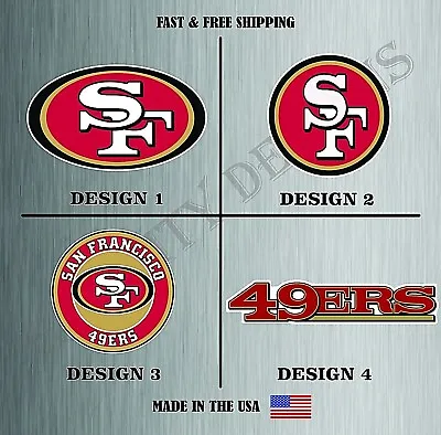 San Francisco 49ers NFL Football Sticker Vinyl Decal Car Bumper Water Resistant • $4.14