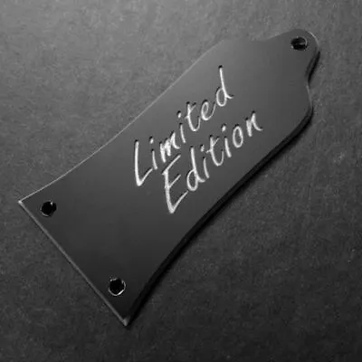 GUITAR TRUSS ROD COVER Engraved - EPIPHONE - LIMITED EDITION - BLACK SILVER • $16.99